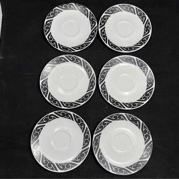 Vintage 1960’s Winterling Coffee Cup and Saucer Demitasse  Set Of 6 - Picture 4 of 12